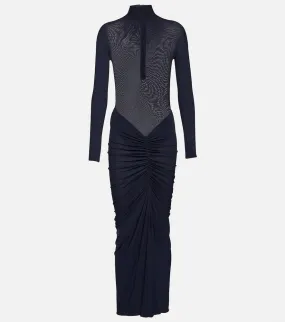 Alaia Ruched maxi dress