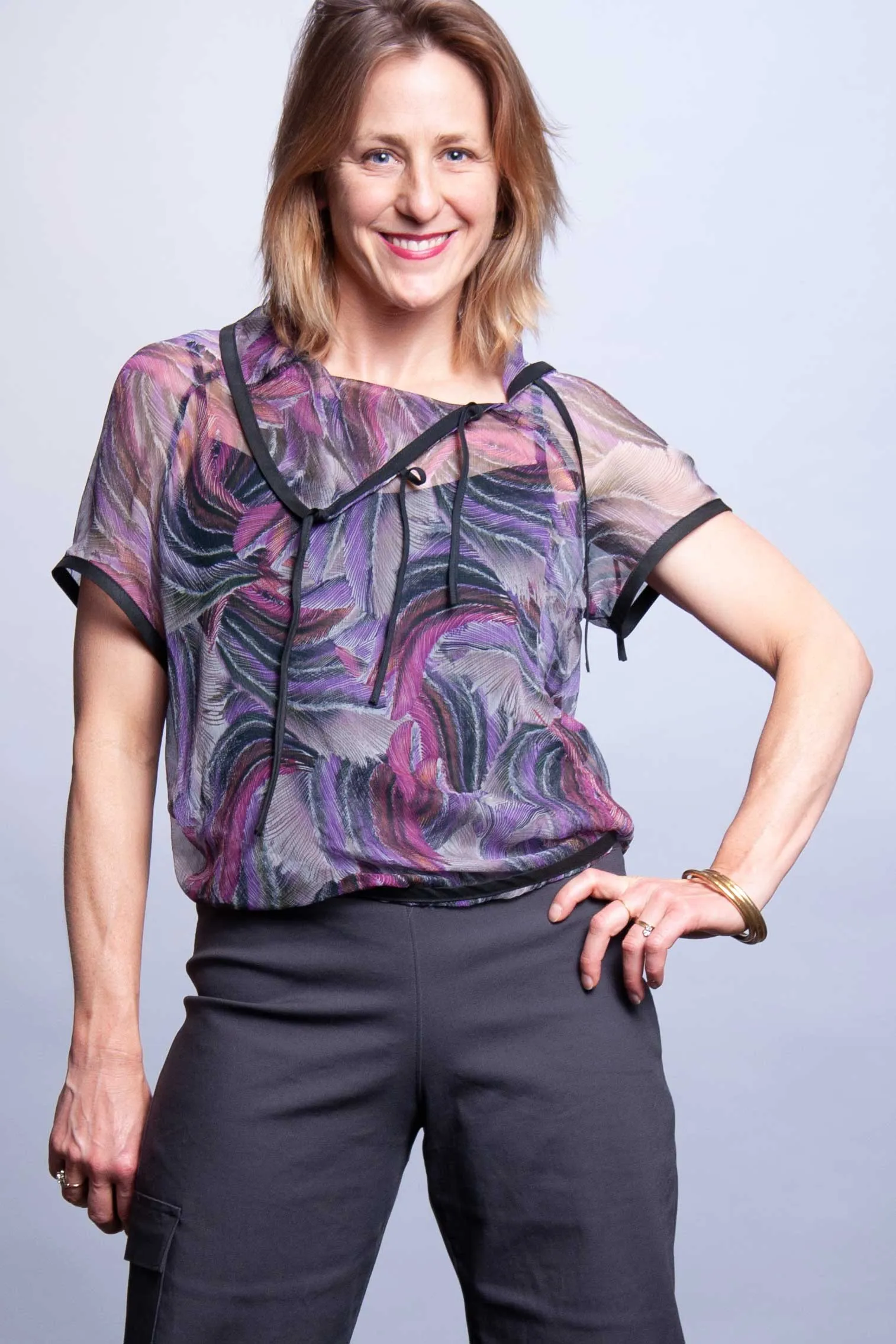 Carlotta Top - Aubergine Dream