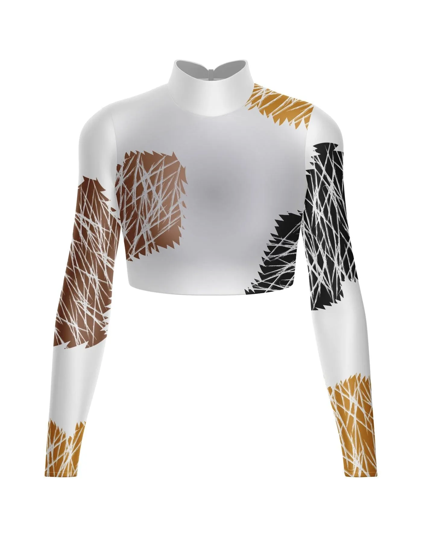 Cats Spots LS Crop Top