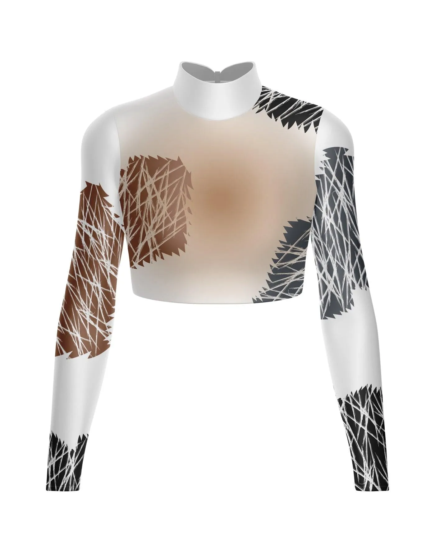 Cats Spots LS Crop Top