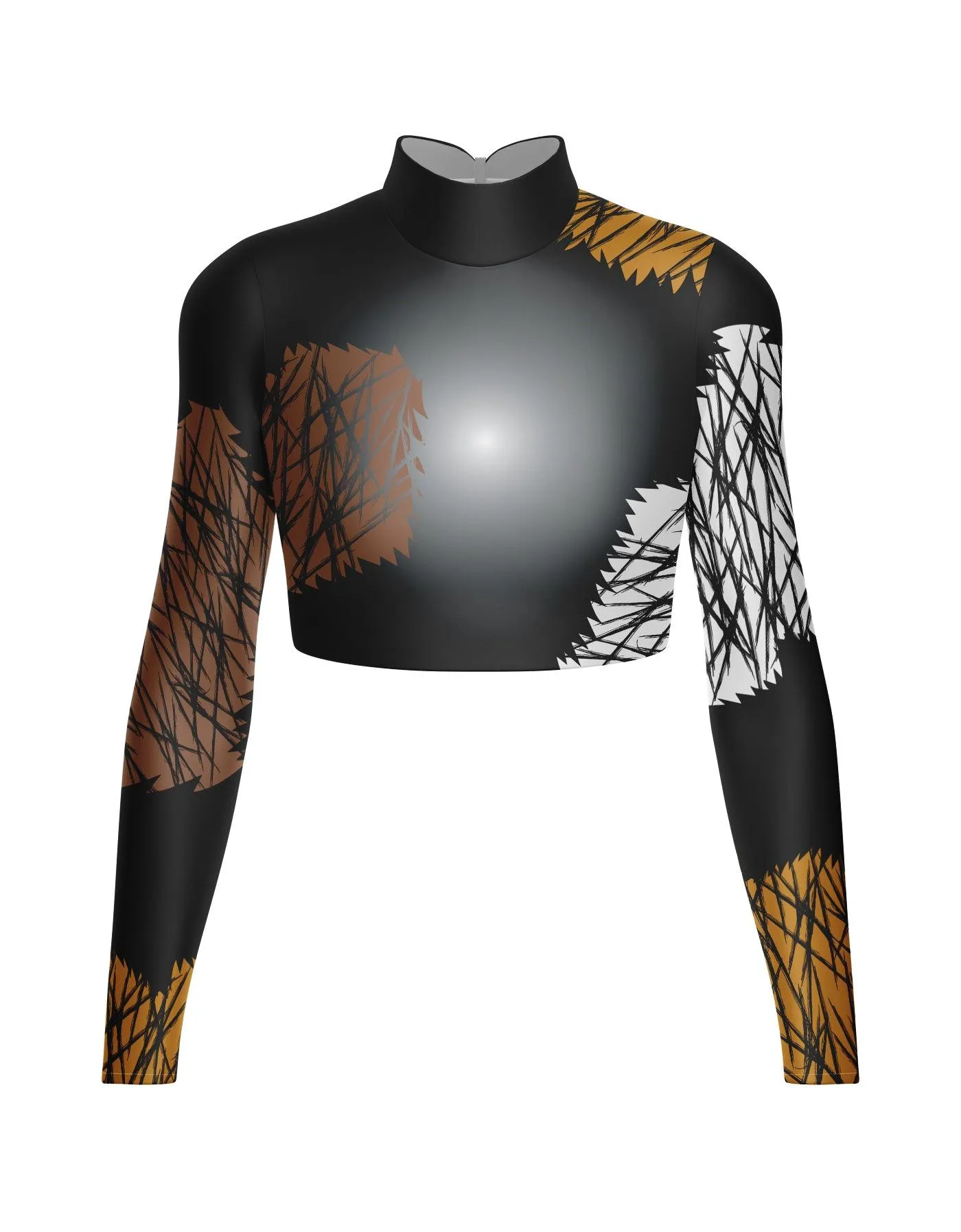 Cats Spots LS Crop Top