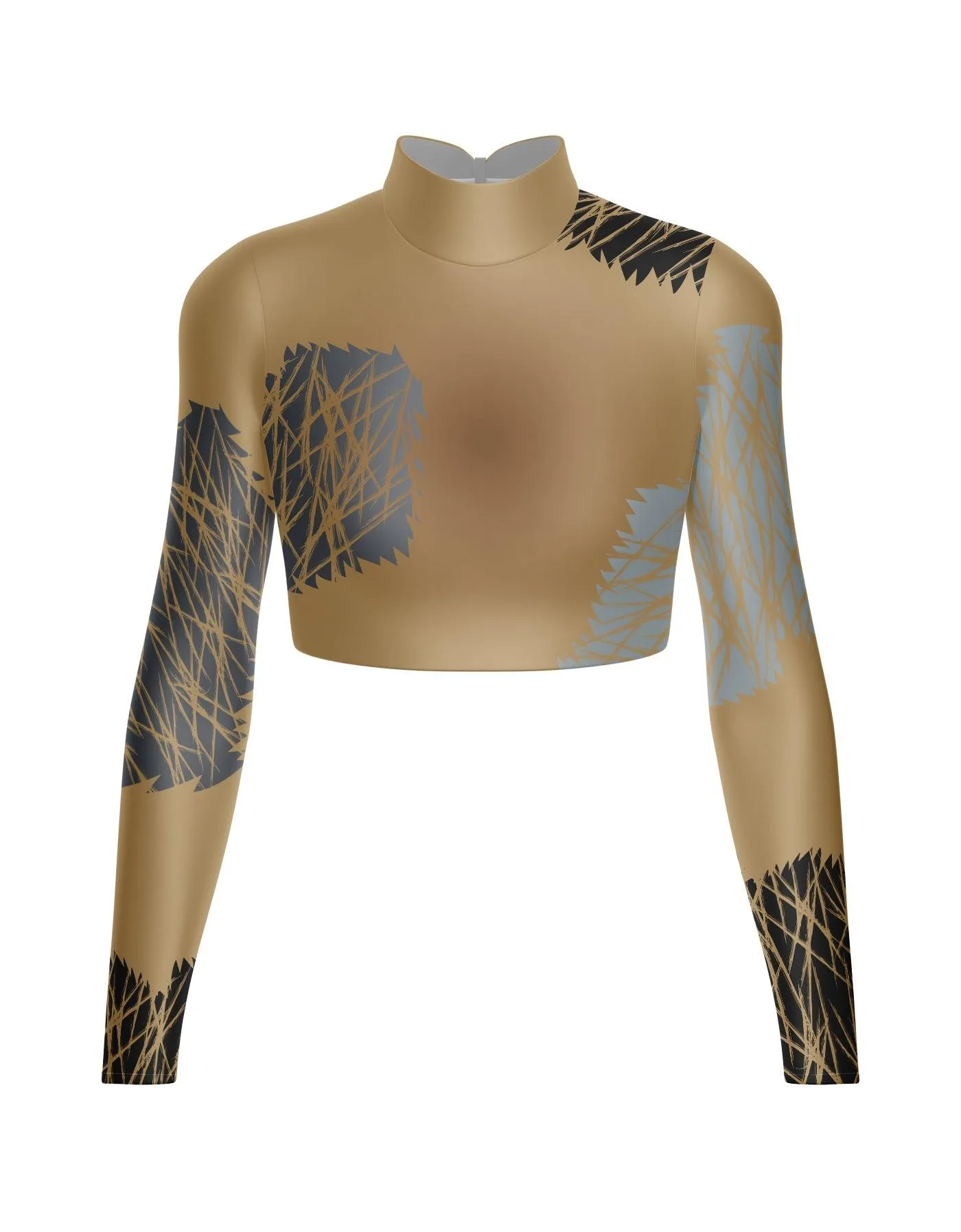 Cats Spots LS Crop Top