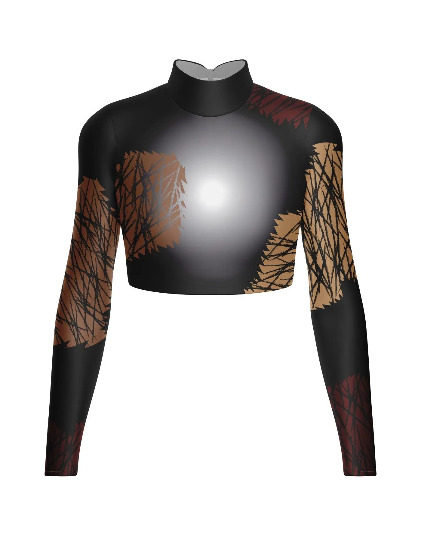 Cats Spots LS Crop Top
