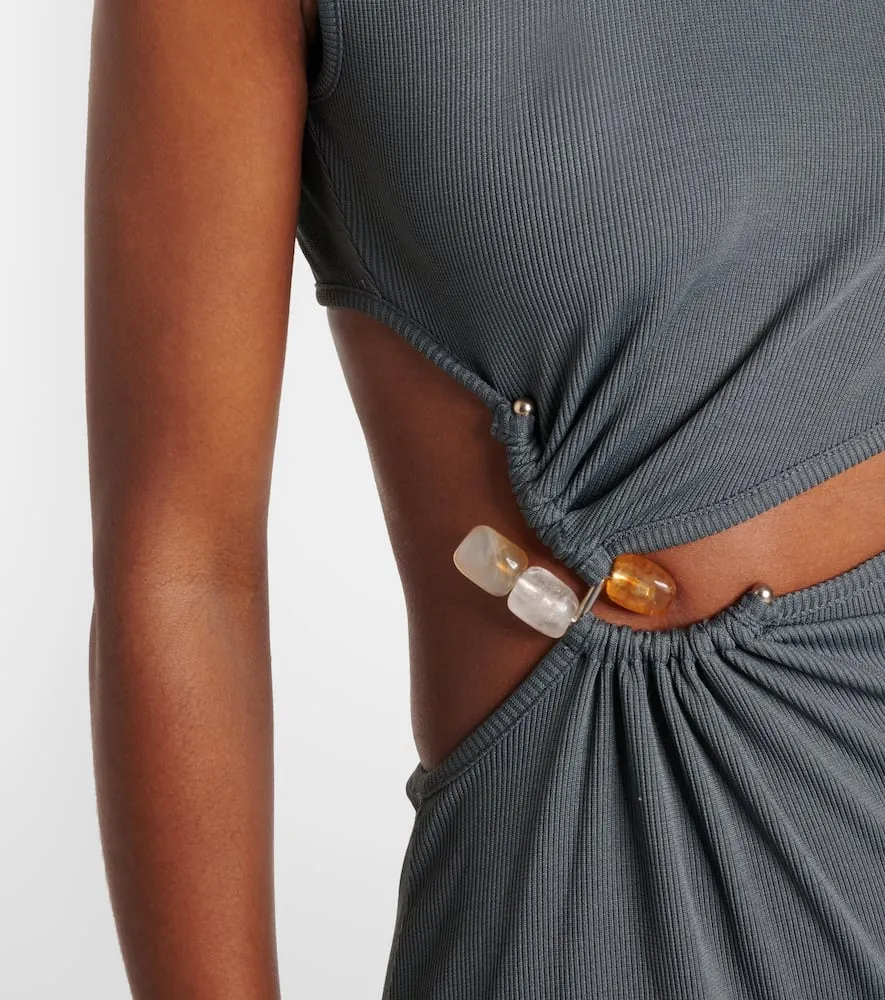 Christopher Esber Concave Stone cut-out maxi dress