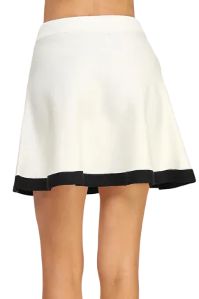 Color block knitted skirt