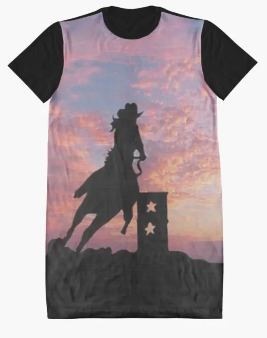 Cowgirl Kim Hard Work Makes a Winner Tee Dress - Large Only