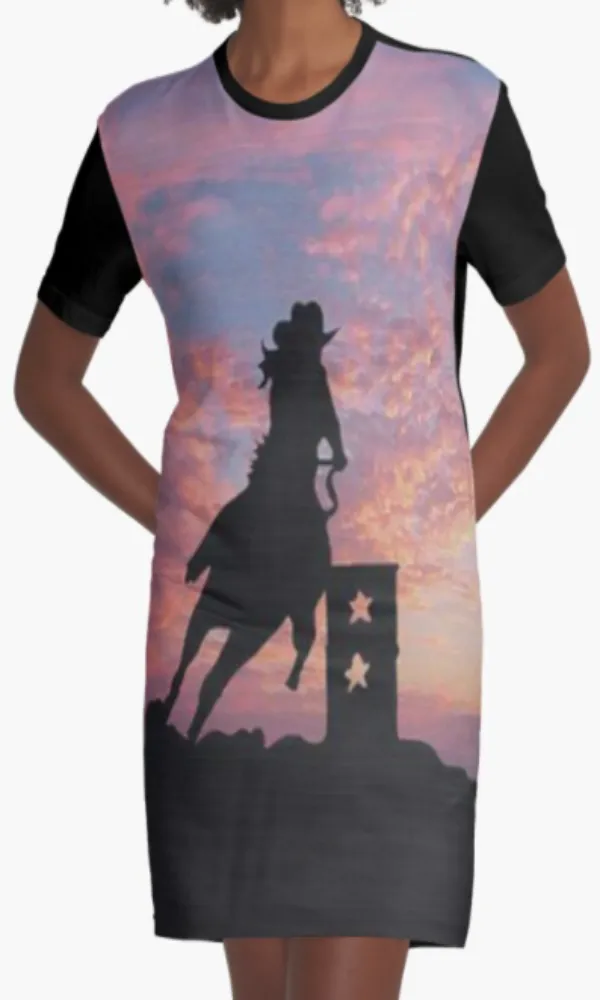 Cowgirl Kim Hard Work Makes a Winner Tee Dress - Large Only