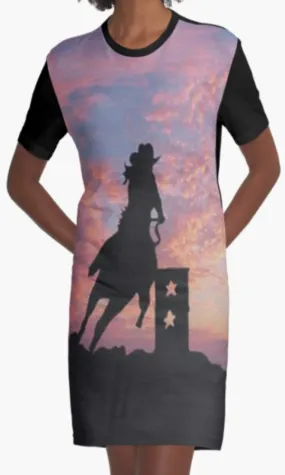 Cowgirl Kim Hard Work Makes a Winner Tee Dress - Large Only