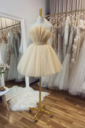 Cute Tulle Short Prom Dresses A-Line Homecoming Party Dresses Sexy