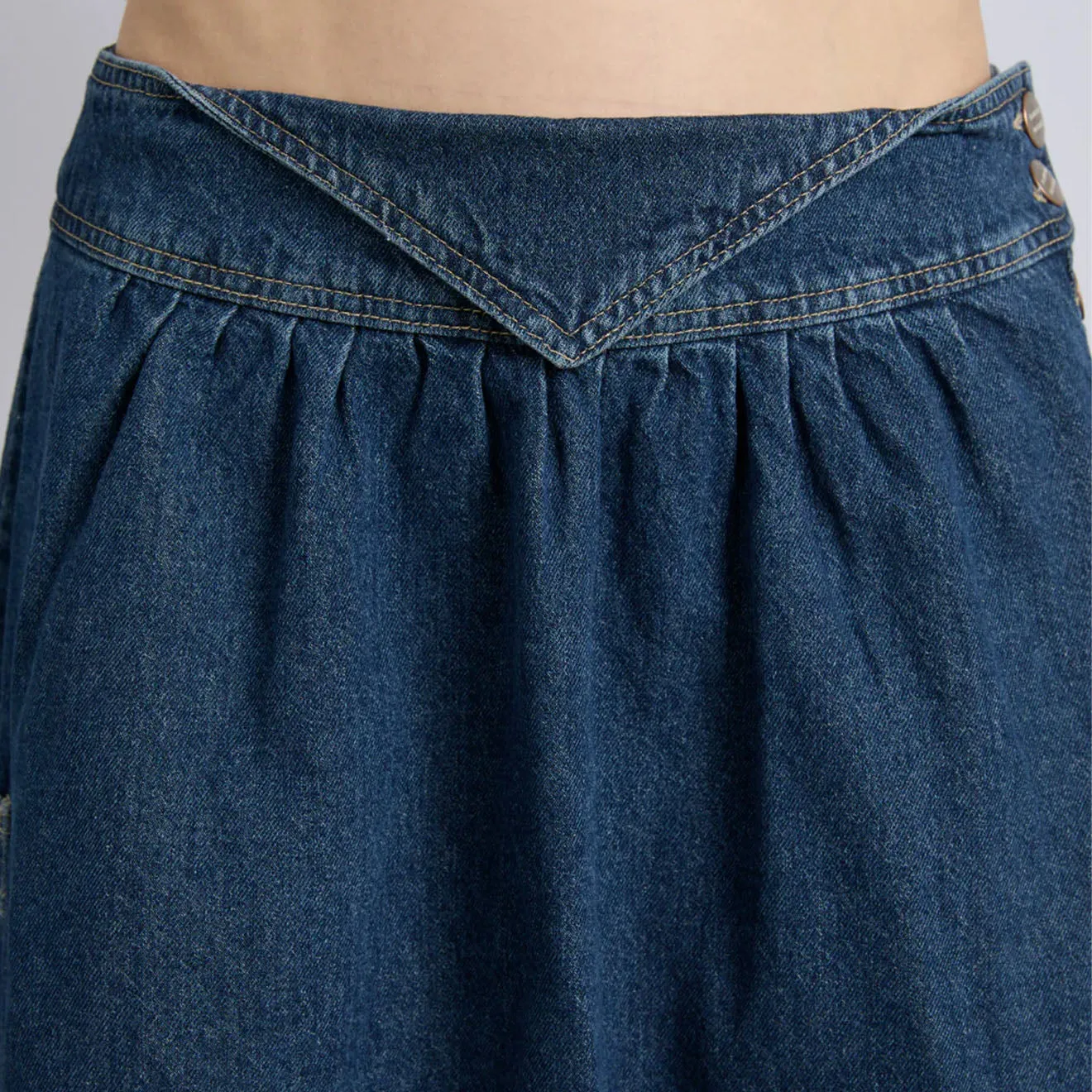 Damson Madder Hollis Midi Skirt Dallas Wash