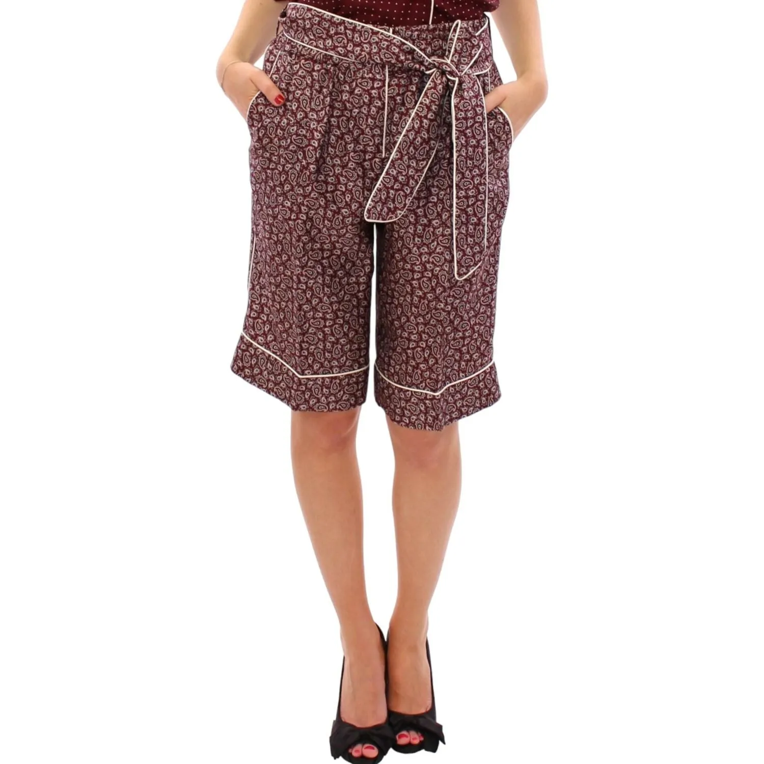 Dolce & Gabbana Chic Silk Pajama Shorts