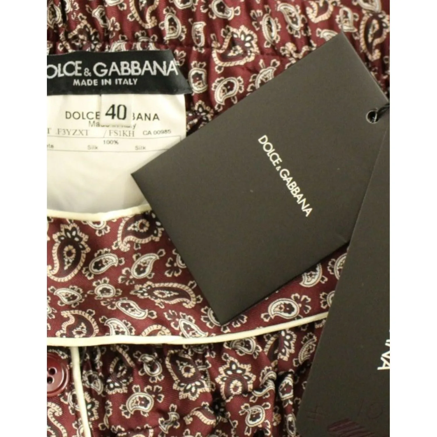 Dolce & Gabbana Chic Silk Pajama Shorts