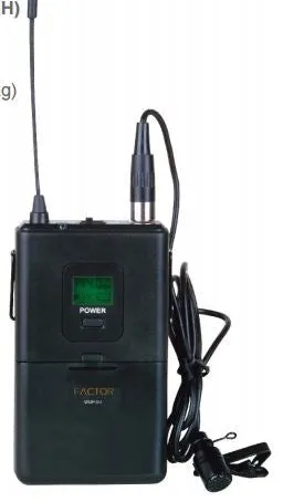 WM-1UHF-HS UHF High-Quality, Wireless Headset Microphone System by FACTOR