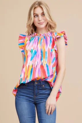 Feather Frill Top