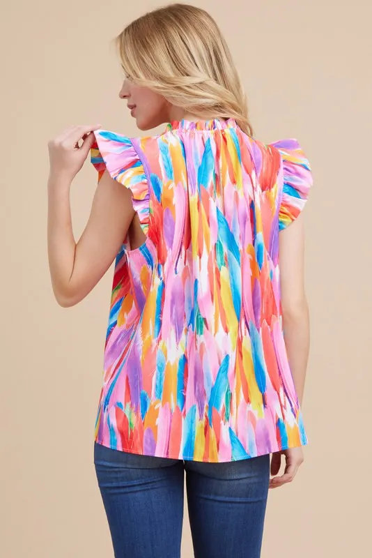 Feather Frill Top