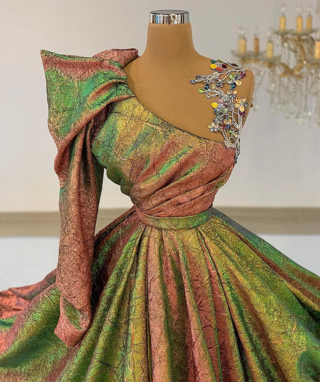 Flaring Evening Dress
