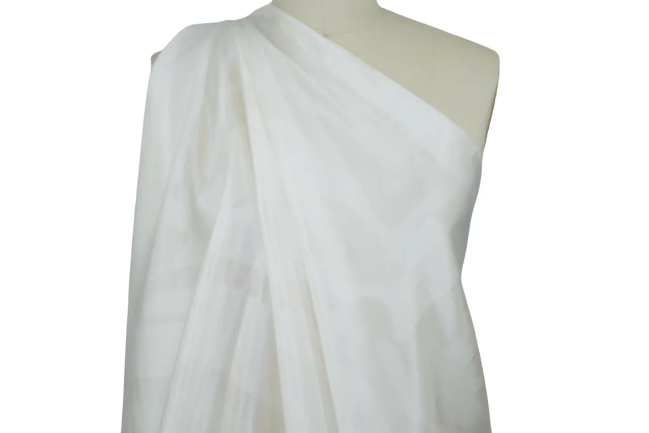 Geometric Silk Jacquard - Off White - AS IS