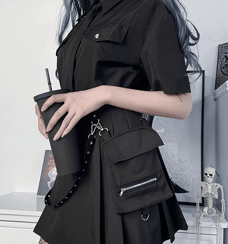 Harajuku Goth High Waist Mini Skirt