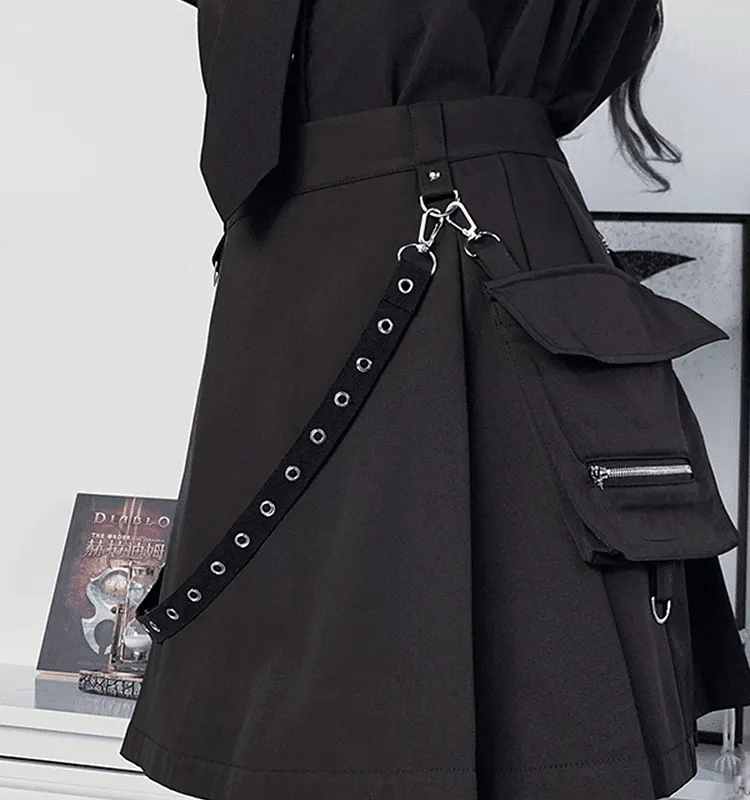 Harajuku Goth High Waist Mini Skirt