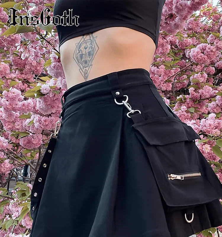 Harajuku Goth High Waist Mini Skirt