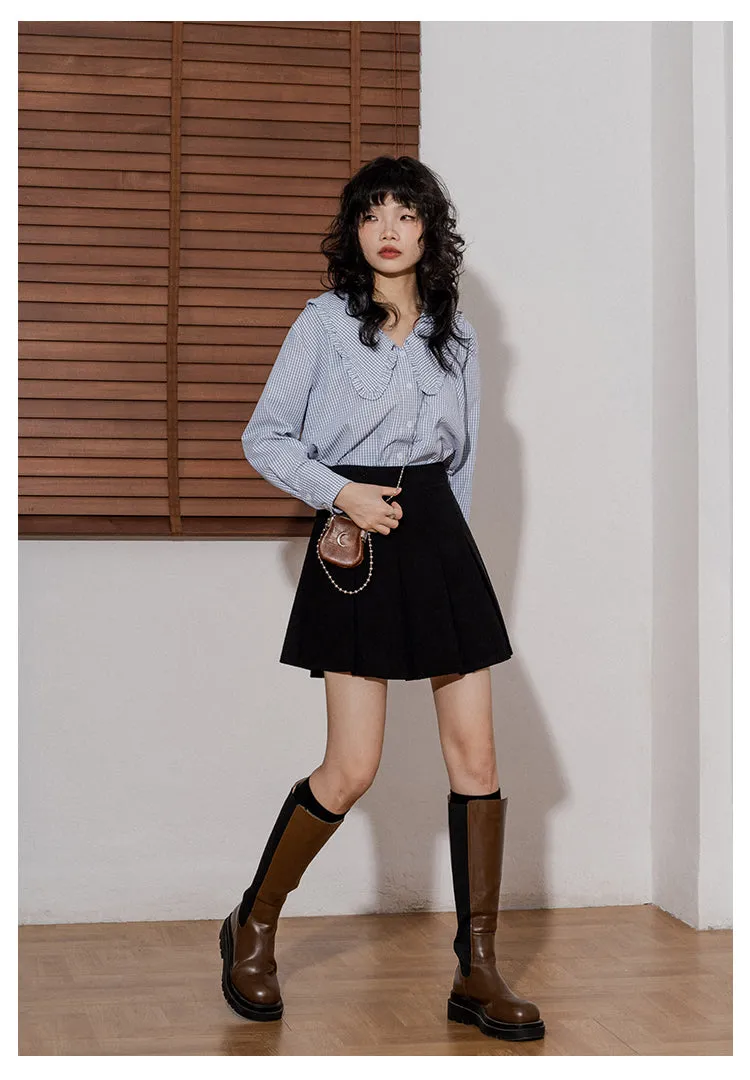 High Waist Corduroy A- Line Skirt Corduroy Skirt
