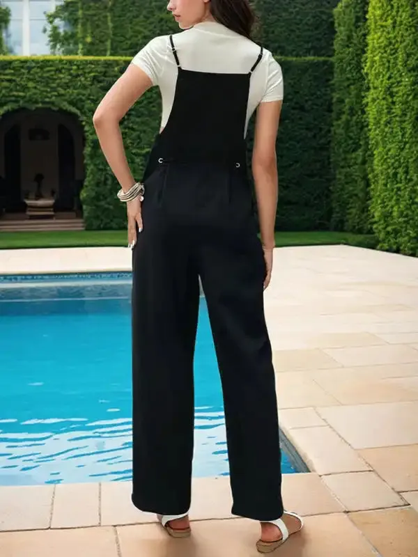 Jumpsuits & Playsuits - Casual Overalls Button Suspenders Jumpsuit