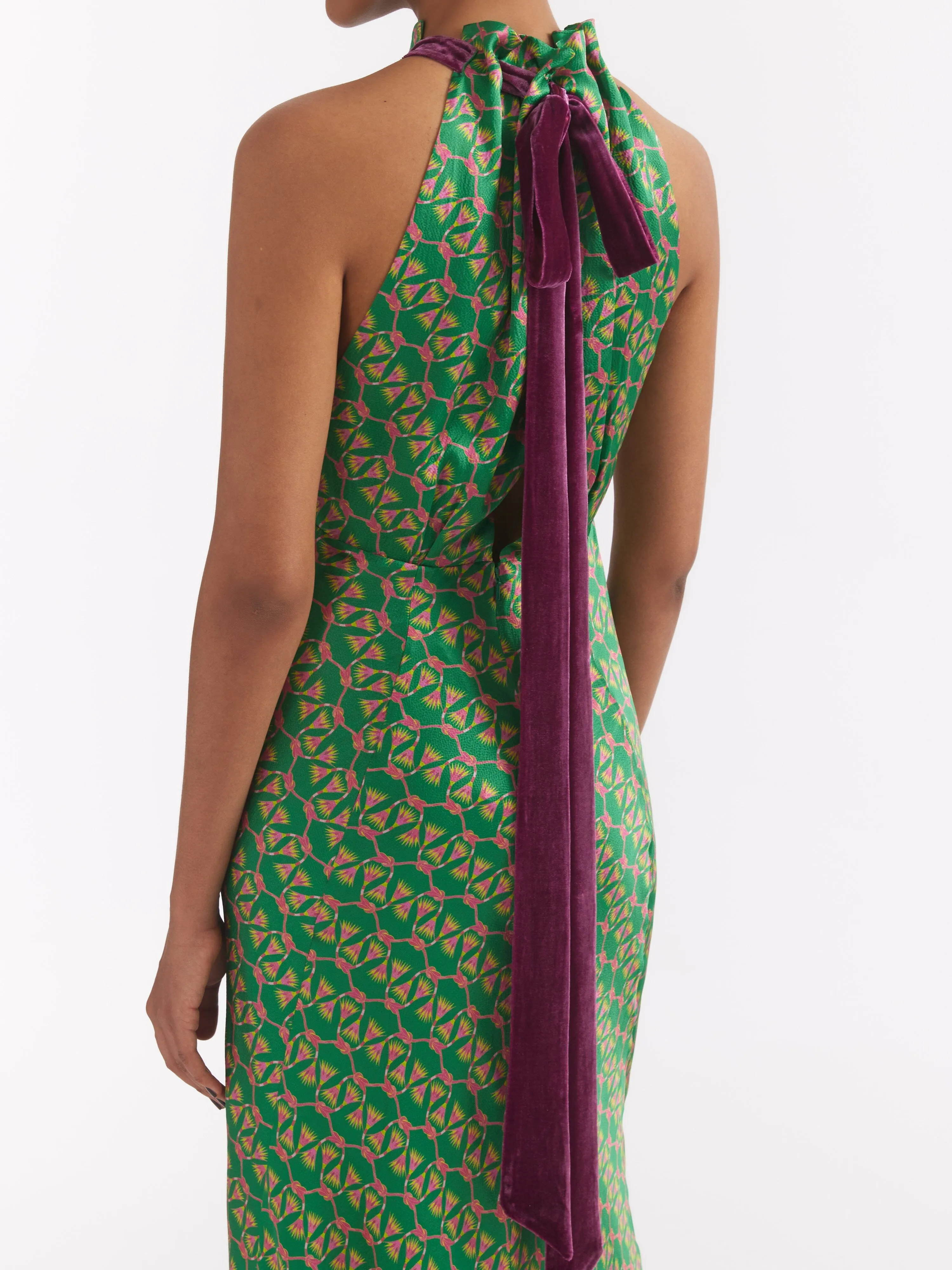 Michelle Dress in Emerald Reed