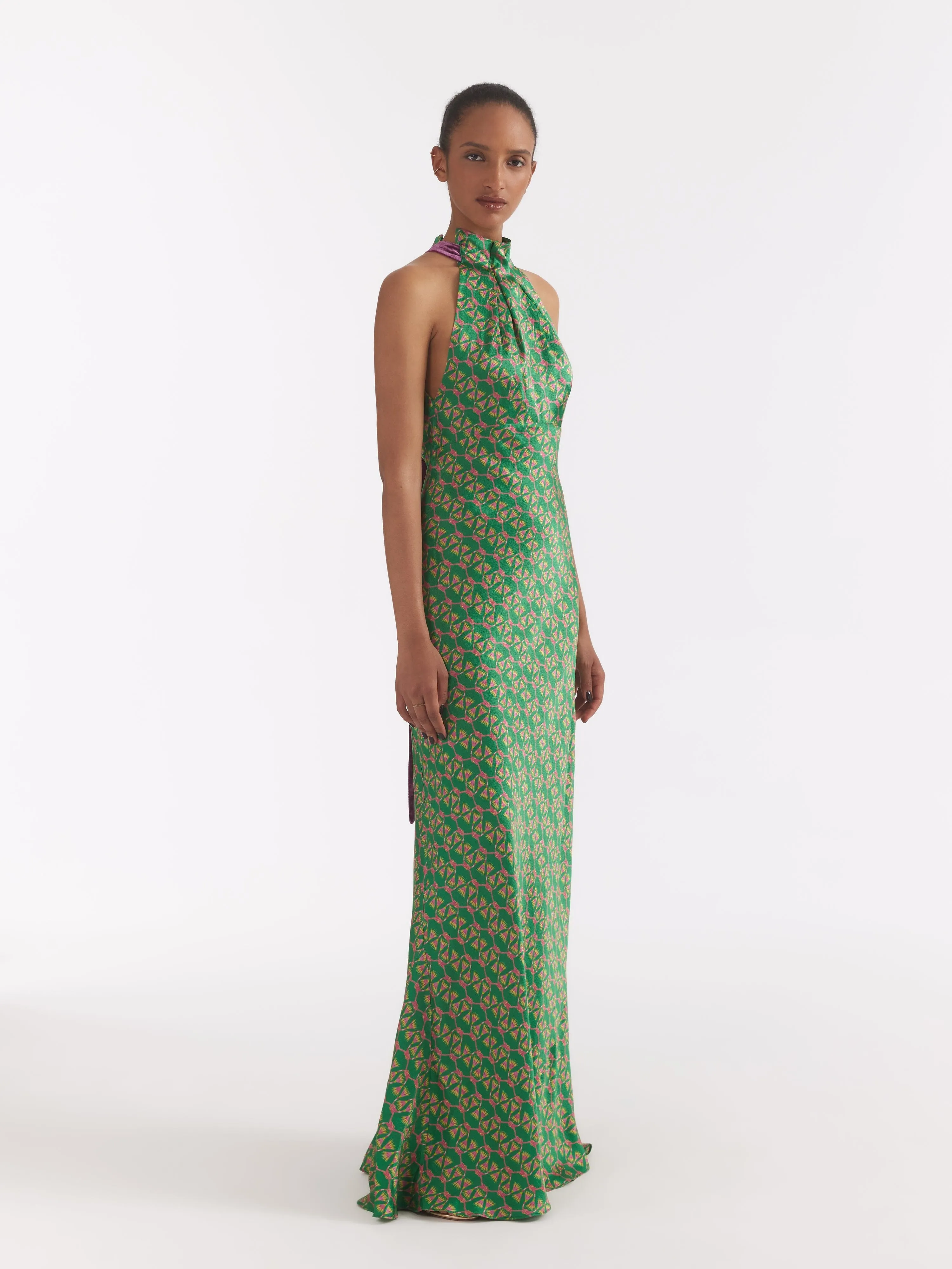 Michelle Dress in Emerald Reed