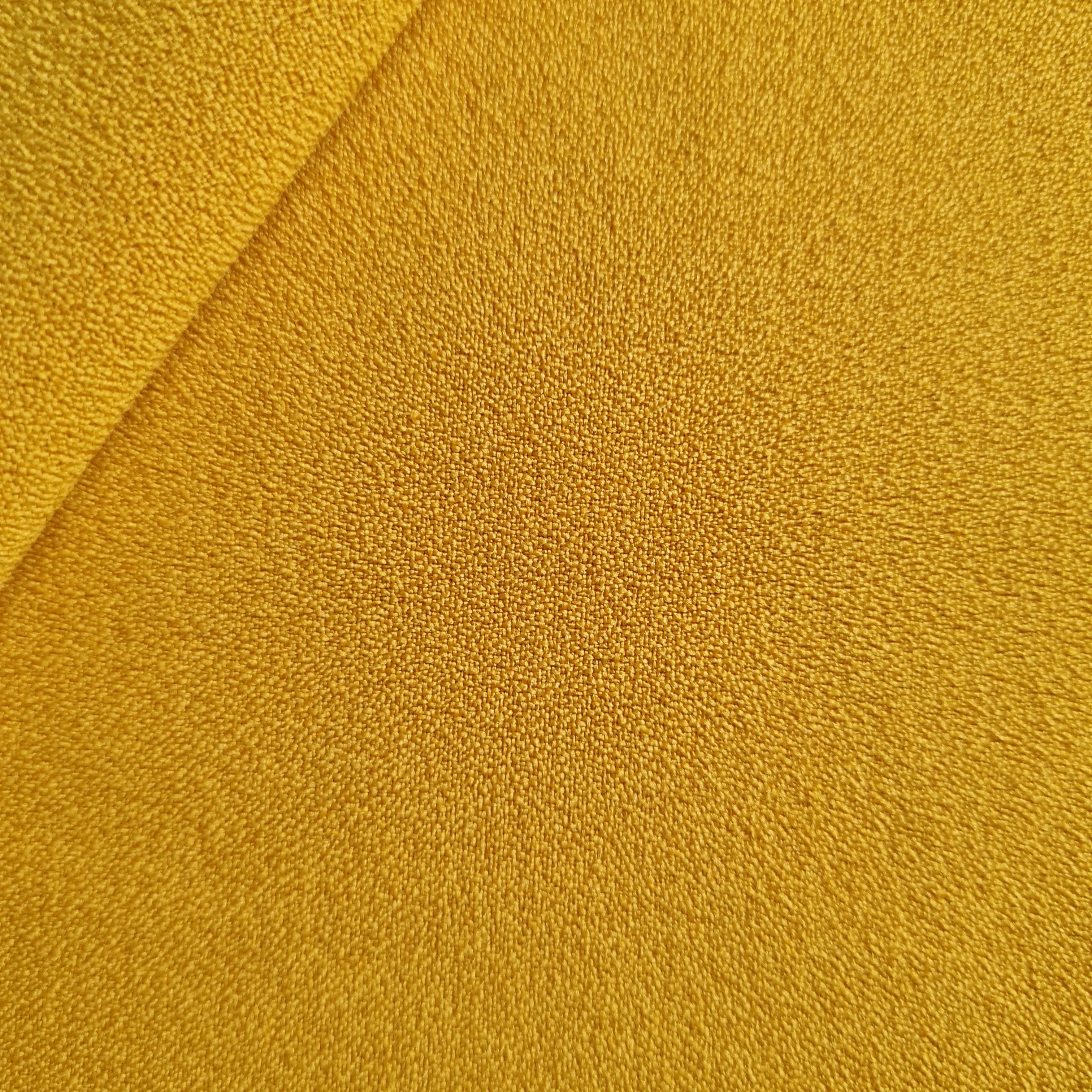 Mustard Solid Moss Crepe Fabric 17887