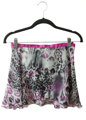 ON SALE Print Wrap Skirt (Berry Leopard)