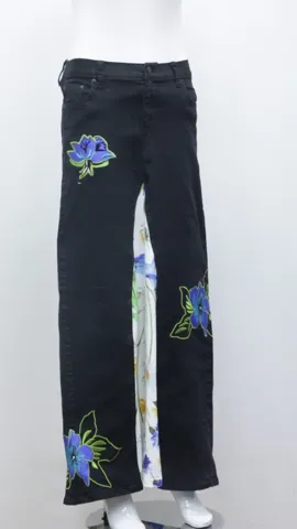 Rework Embroided Long Skirts