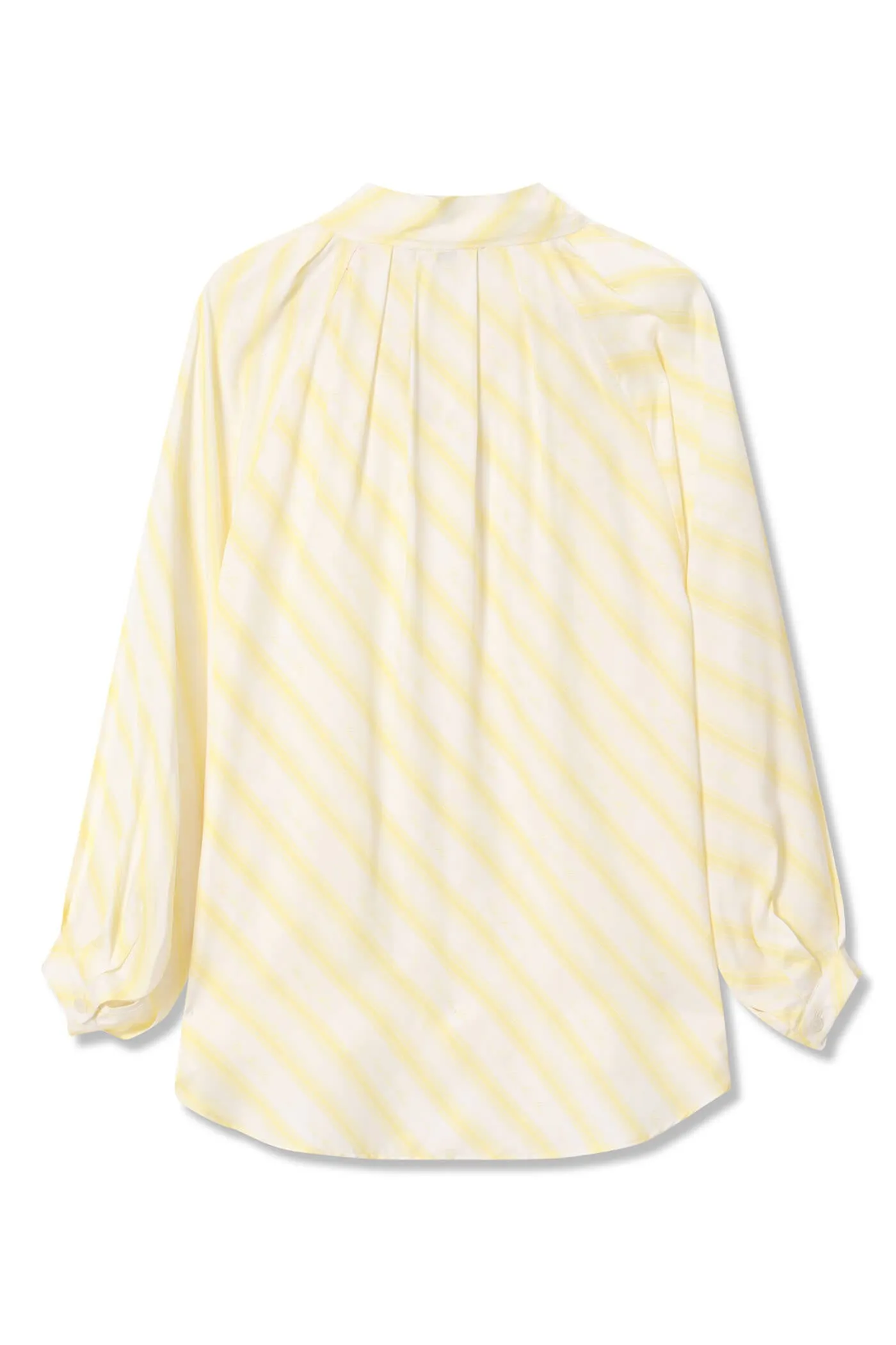 Silky Bow Tie Draped Blouse