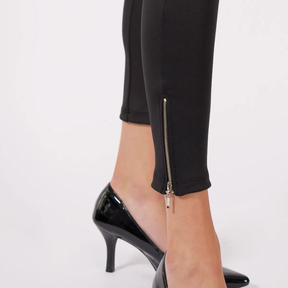 The Dressy Moto Legging in Black