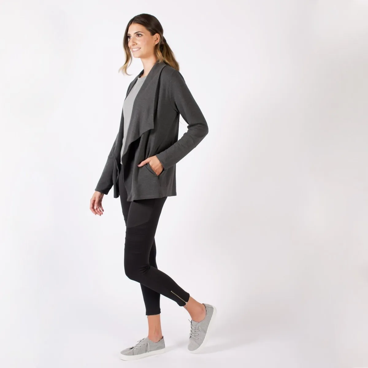The Dressy Moto Legging in Black