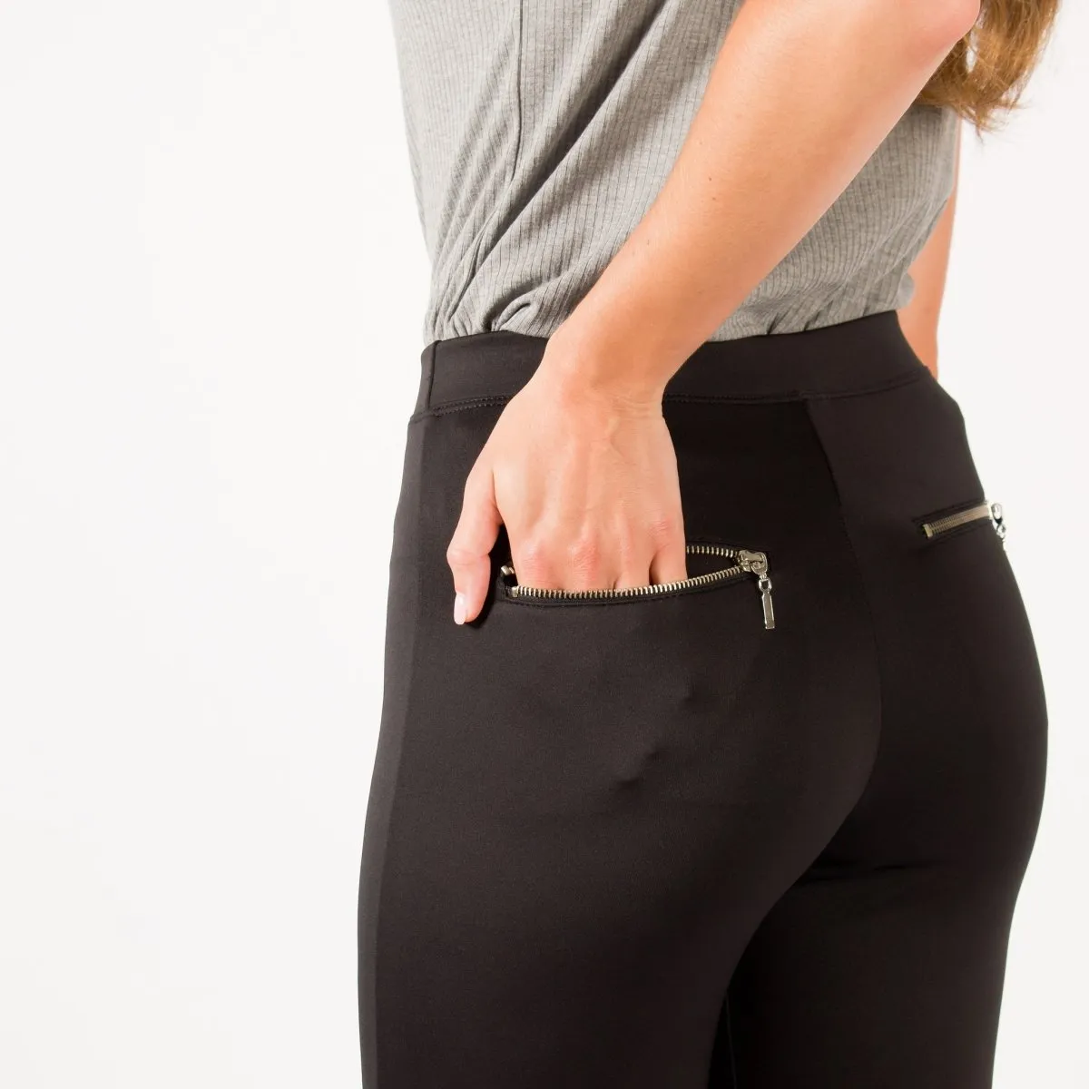 The Dressy Moto Legging in Black