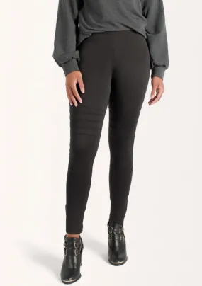 The Dressy Moto Legging in Black