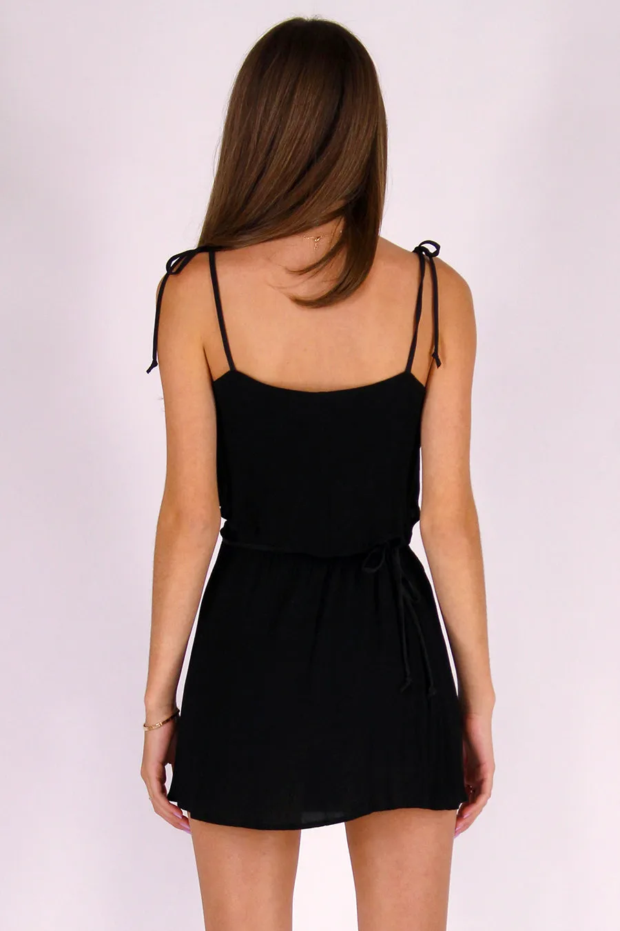 Wrap Skirt - Black Scrunchy