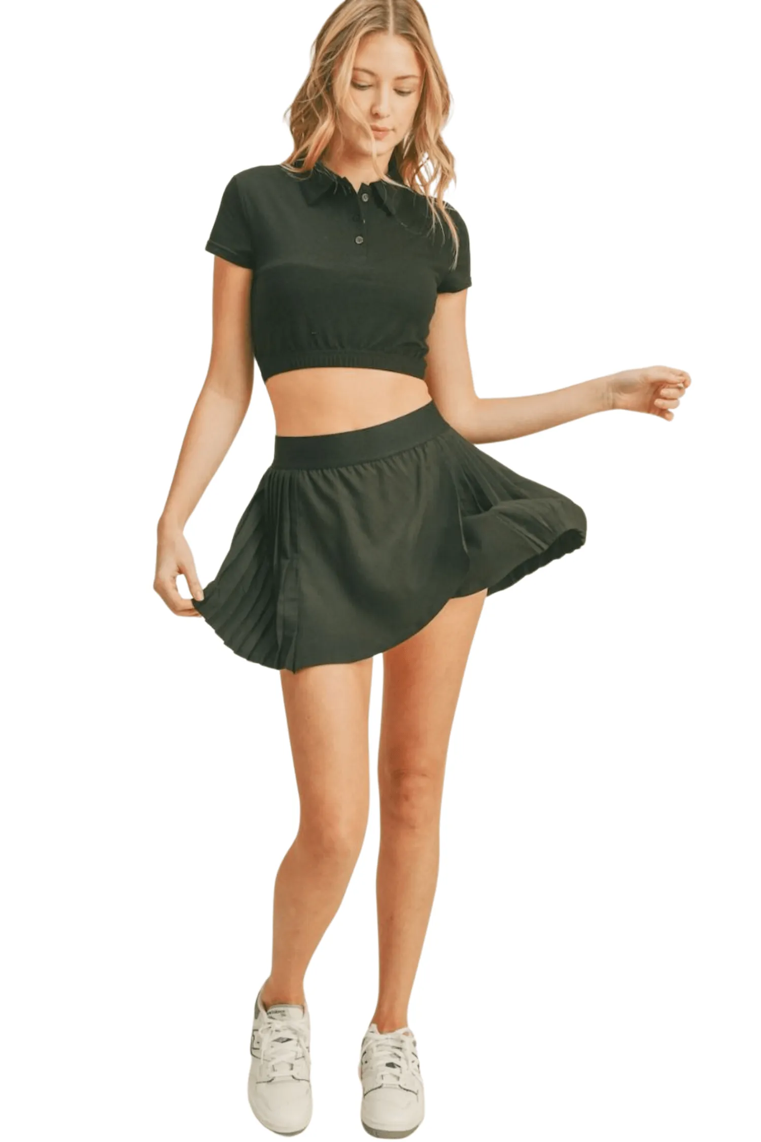 Wrap-Style Tennis Skirt