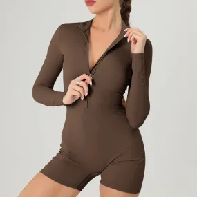 Zipper Sports Jumpsuits